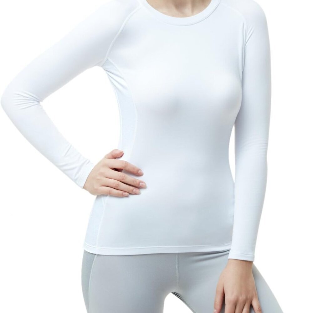 Breathable Fleece Lined Long Sleeve Shirts for Women - Ideal for Cold Conditions